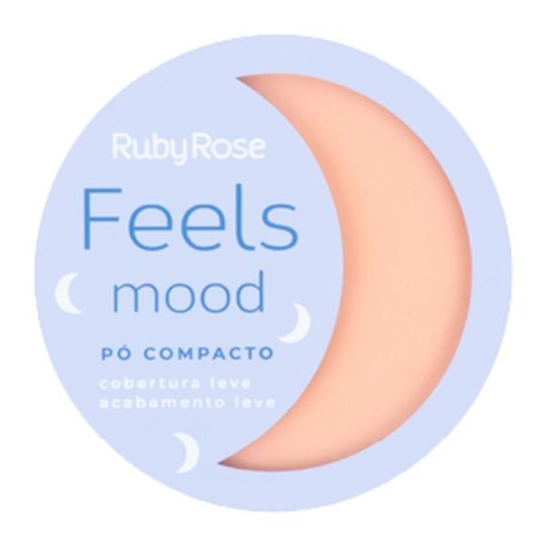 POLVO COMPACTO FEELS MOOD COBERTURA LEVE - RUBY ROSE